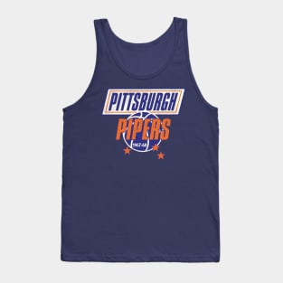 Retro Defunct Pittsburgh Pipers Basketball Tank Top